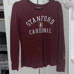 maroon/burgundy Stanford Cardinals long sleeve. Size medium. Unworn. cozy.